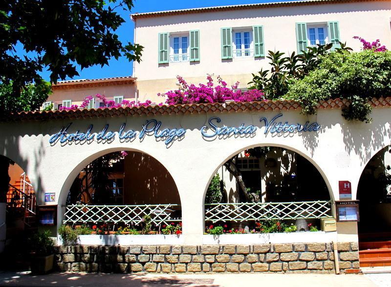 Hotel De La Plage Santa Vittoria Algajola  Buitenkant foto